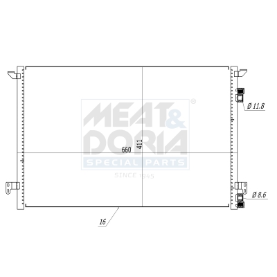 Condensatore, climatizzatore MEAT & DORIA 991008