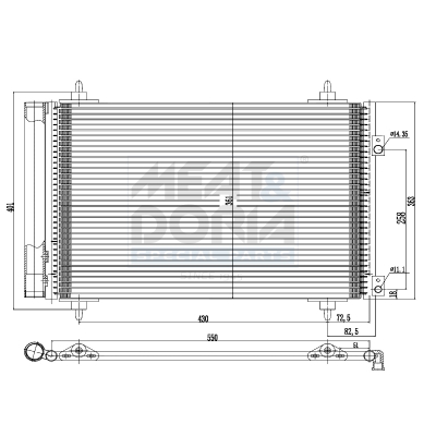 Condensatore, climatizzatore MEAT & DORIA 991009