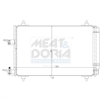 Condensatore, climatizzatore MEAT & DORIA 991013