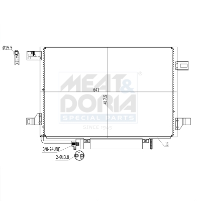 Condensatore, climatizzatore MEAT & DORIA 991017