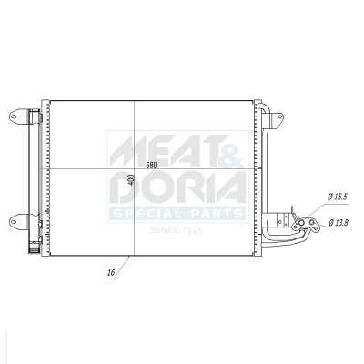 Condensatore, climatizzatore MEAT & DORIA 991018