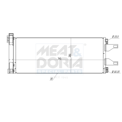Condensatore, climatizzatore MEAT & DORIA 991031