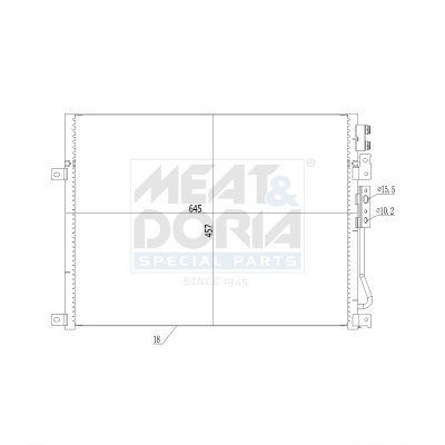 Condensatore, climatizzatore MEAT & DORIA 991036