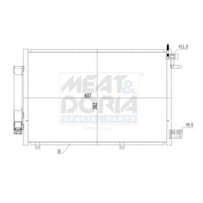 Condensatore, climatizzatore MEAT & DORIA 991038