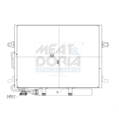 Condensatore, climatizzatore MEAT & DORIA 991040