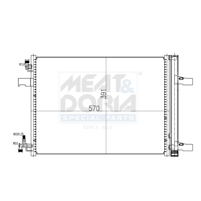 Condensatore, climatizzatore MEAT & DORIA 991055