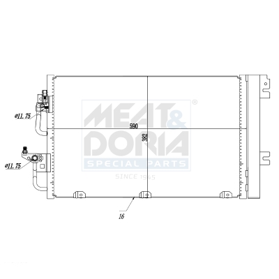 Condensatore, climatizzatore MEAT & DORIA 991064