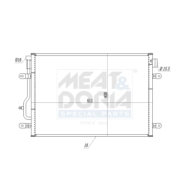Condensatore, climatizzatore MEAT & DORIA 991067