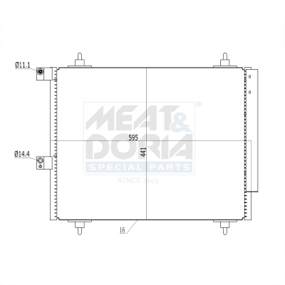 Condensatore, climatizzatore MEAT & DORIA 991070