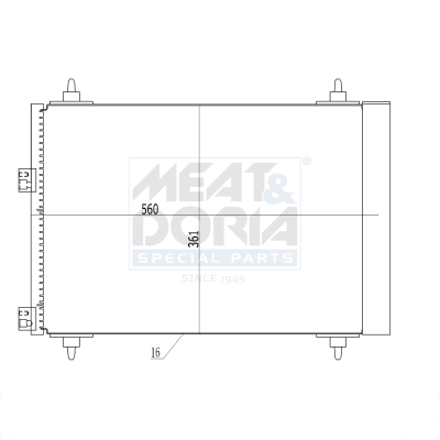 Condensatore, climatizzatore MEAT & DORIA 991075