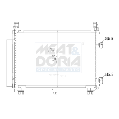 Condensatore, climatizzatore MEAT & DORIA 991077
