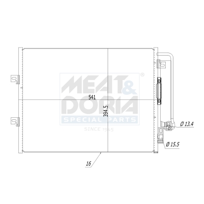 Condensatore, climatizzatore MEAT & DORIA 991078