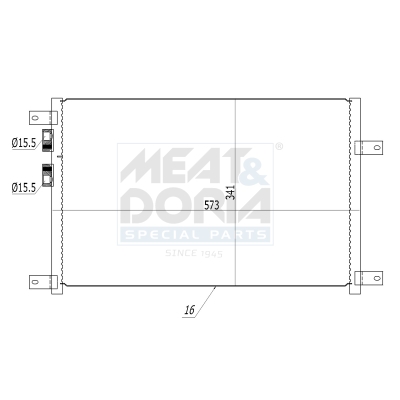 Condensatore, climatizzatore MEAT & DORIA 991080