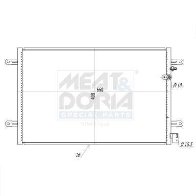Condensatore, climatizzatore MEAT & DORIA 991092
