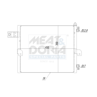 Condensatore, climatizzatore MEAT & DORIA 991094