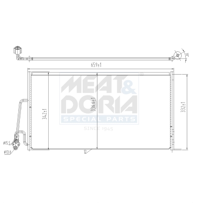 Condensatore, climatizzatore MEAT & DORIA 991096