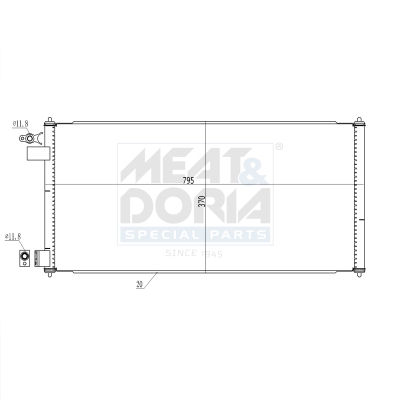 Condensatore, climatizzatore MEAT & DORIA 991097