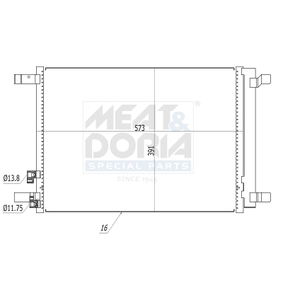 Condensatore, climatizzatore MEAT & DORIA 991100