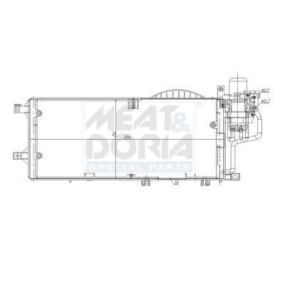 Condensatore, climatizzatore MEAT & DORIA 991107