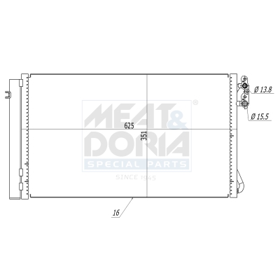 Condensatore, climatizzatore MEAT & DORIA 991111