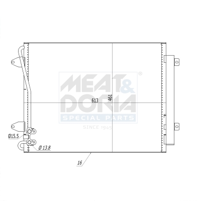 Condensatore, climatizzatore MEAT & DORIA 991115