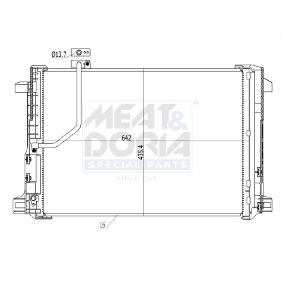 Condensatore, climatizzatore MEAT & DORIA 991118