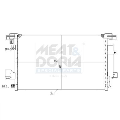 Condensatore, climatizzatore MEAT & DORIA 991121