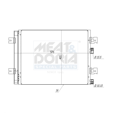 Condensatore, climatizzatore MEAT & DORIA 991137