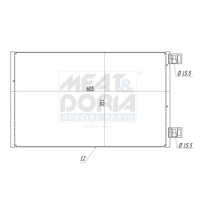Condensatore, climatizzatore MEAT & DORIA 991154