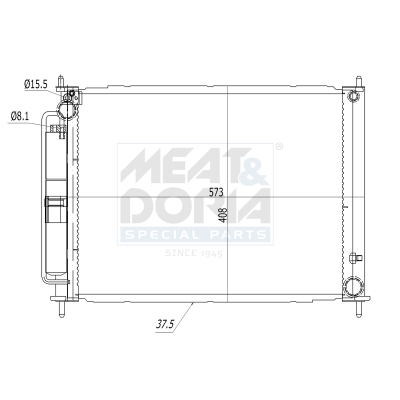 Condensatore, climatizzatore MEAT & DORIA 991155