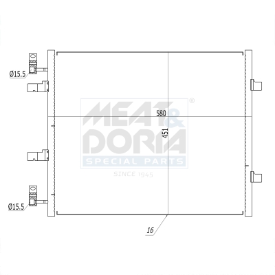 Condensatore, climatizzatore MEAT & DORIA 991161