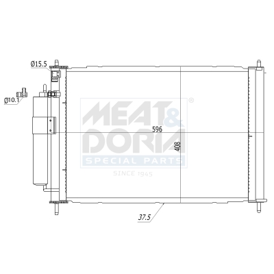 Condensatore, climatizzatore MEAT & DORIA 991163