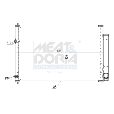 Condensatore, climatizzatore MEAT & DORIA 991166