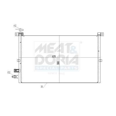 Condensatore, climatizzatore MEAT & DORIA 991168