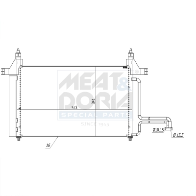 Condensatore, climatizzatore MEAT & DORIA 991173