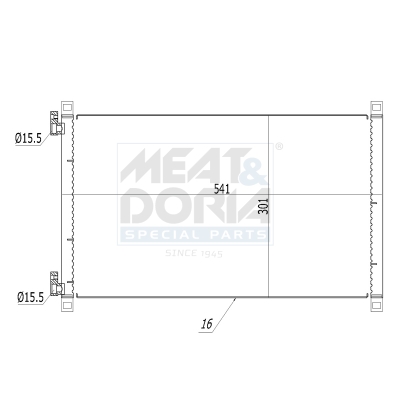Condensatore, climatizzatore MEAT & DORIA 991175