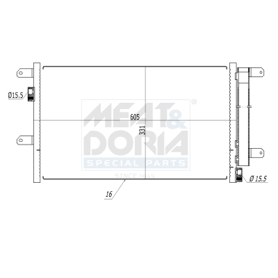 Condensatore, climatizzatore MEAT & DORIA 991176