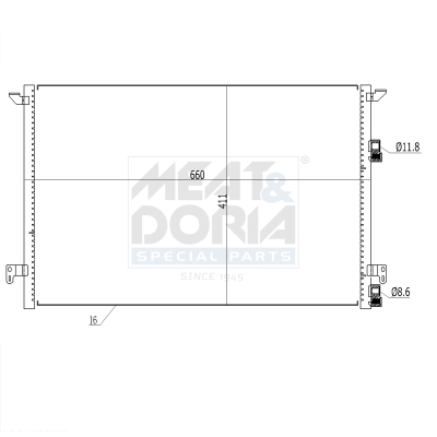 Condensatore, climatizzatore MEAT & DORIA 991179