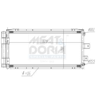 Condensatore, climatizzatore MEAT & DORIA 991190
