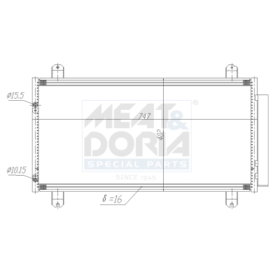 Condensatore, climatizzatore MEAT & DORIA 991199