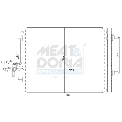 Condensatore, climatizzatore MEAT & DORIA 991212
