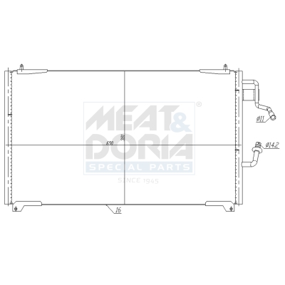 Condensatore, climatizzatore MEAT & DORIA 991213