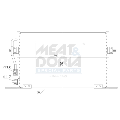 Condensatore, climatizzatore MEAT & DORIA 991214