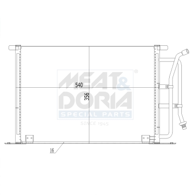 Condensatore, climatizzatore MEAT & DORIA 991215