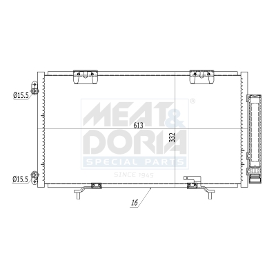 Condensatore, climatizzatore MEAT & DORIA 991218