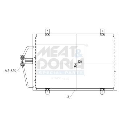 Condensatore, climatizzatore MEAT & DORIA 991219