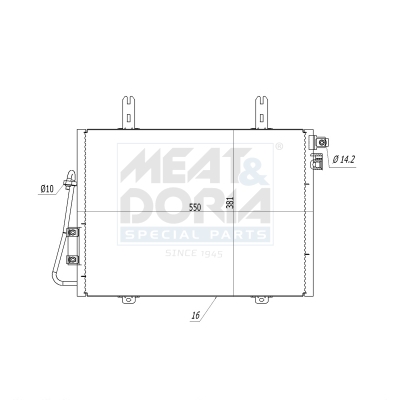 Condensatore, climatizzatore MEAT & DORIA 991220