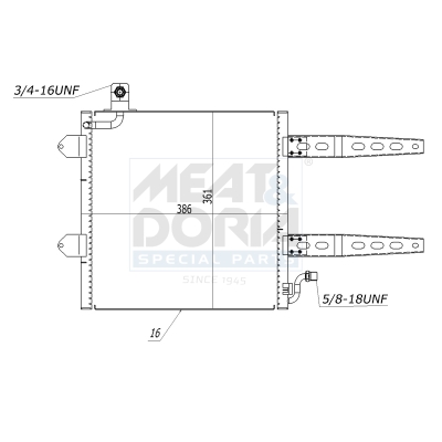 Condensatore, climatizzatore MEAT & DORIA 991221