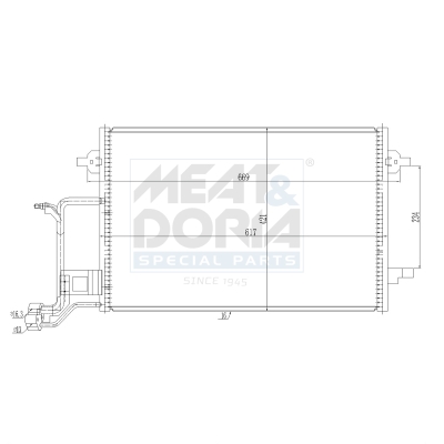 Condensatore, climatizzatore MEAT & DORIA 991229