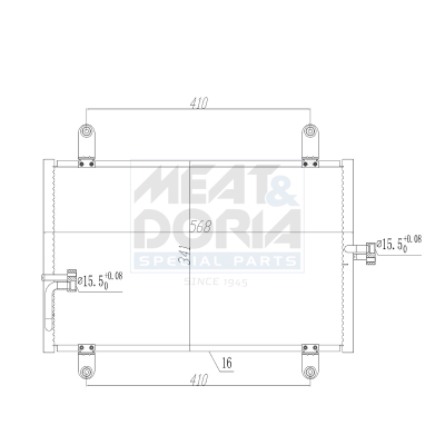 Condensatore, climatizzatore MEAT & DORIA 991237